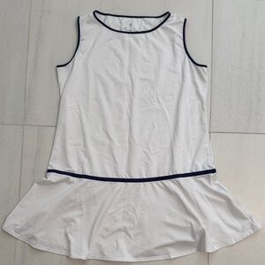 Classic Prep women’s tennis/active drop waist dress size L white